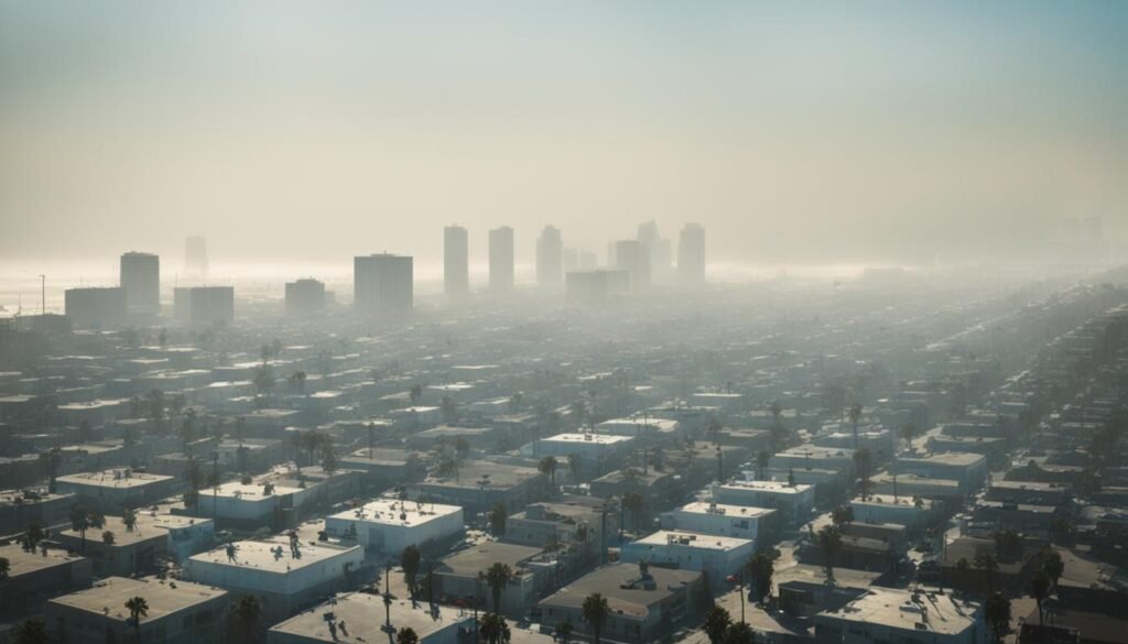 Long Beach foggy conditions